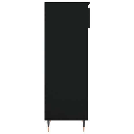Schoenenkast 40x36x105 cm bewerkt hout zwart 7