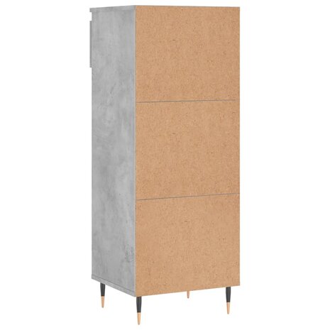 Schoenenkast 40x36x105 cm bewerkt hout betongrijs 8