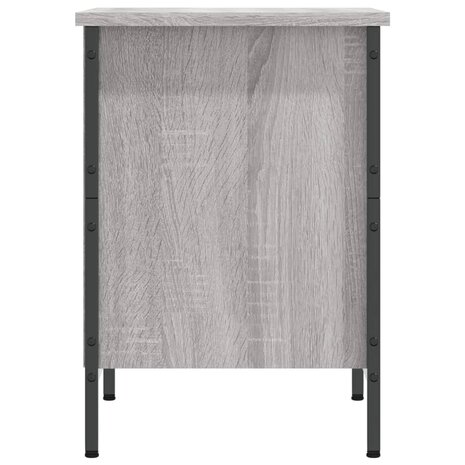 Schoenenkast 38x35x50 cm bewerkt hout grijs sonoma eikenkleurig 5