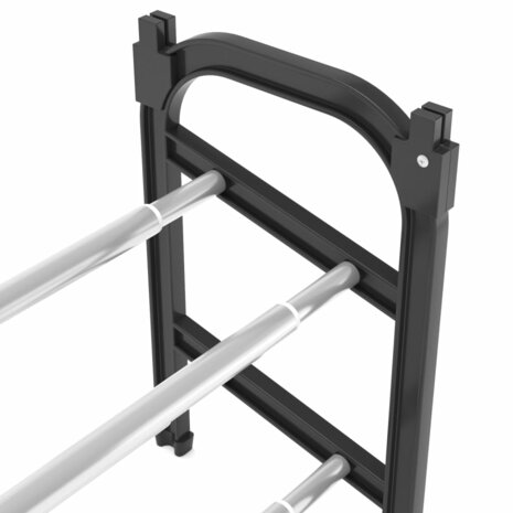Schoenenrek met 2 schappen verlengbaar 119x24x37 cm 7