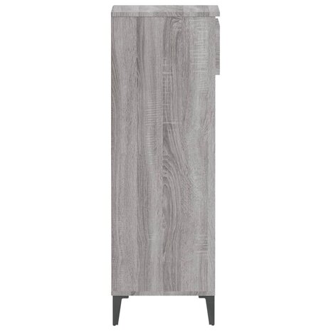Schoenenrek 40x36x105 cm bewerkt hout grijs sonoma eikenkleurig 7