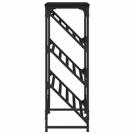 Schoenenrek 90x30x85 cm bewerkt hout zwart 5