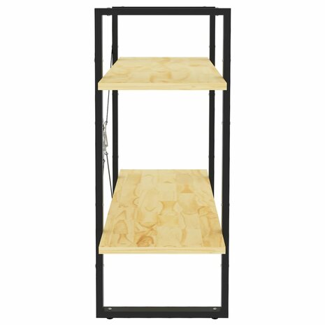 Boekenkast met 2 schappen 80x30x70 cm massief grenenhout 6