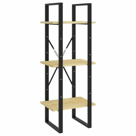 Boekenkast met 3 schappen 40x30x105 cm massief grenenhout 2