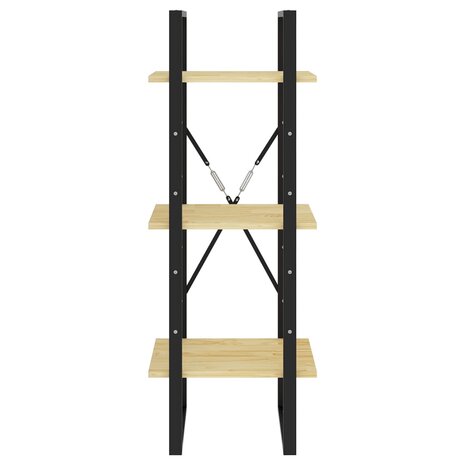 Boekenkast met 3 schappen 40x30x105 cm massief grenenhout 5