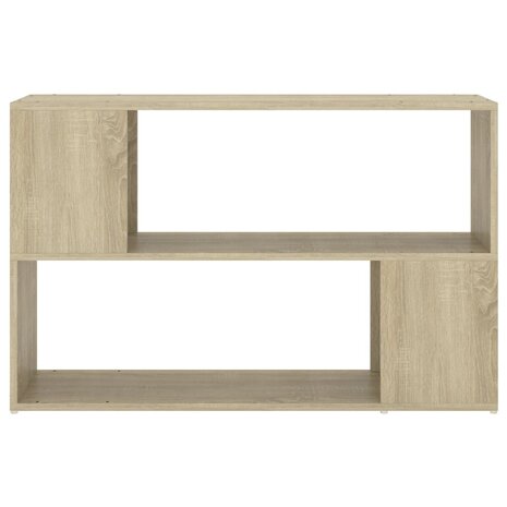 Boekenkast 100x24x63 cm bewerkt hout sonoma eikenkleurig 3