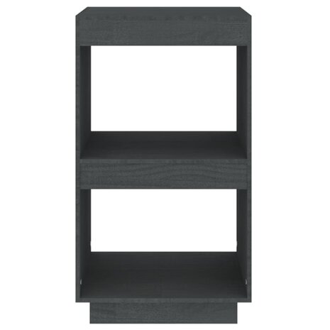 Boekenkast 40x35x71 cm massief grenenhout grijs 5