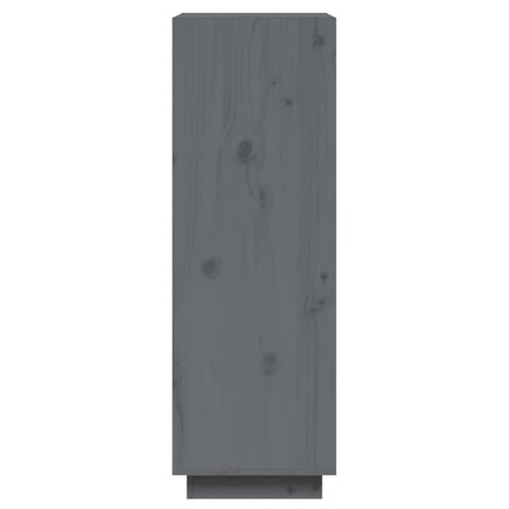 Boekenkast/kamerscherm 60x35x103 cm massief grenenhout grijs 6