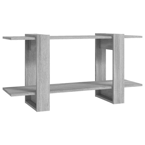 Boekenkast 100x30x51 cm bewerkt hout grijs sonoma eiken 2