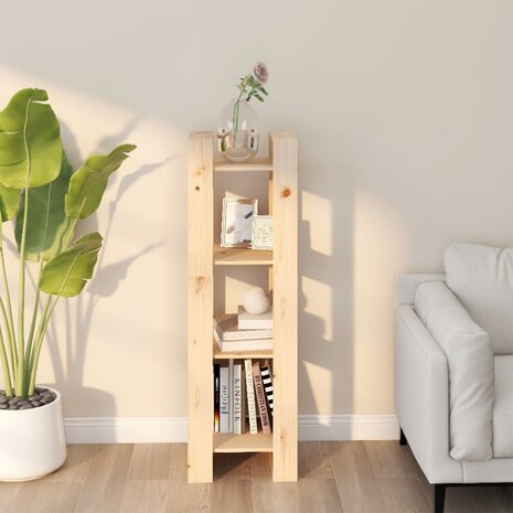 Boekenkast / kamerscherm 41x35x125 cm massief grenenhout 1