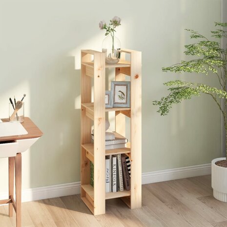 Boekenkast / kamerscherm 41x35x125 cm massief grenenhout 6