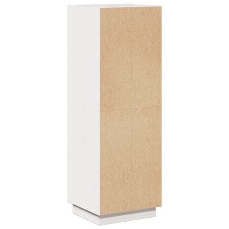 Hoge kast 37x34x110 cm massief grenenhout wit 7
