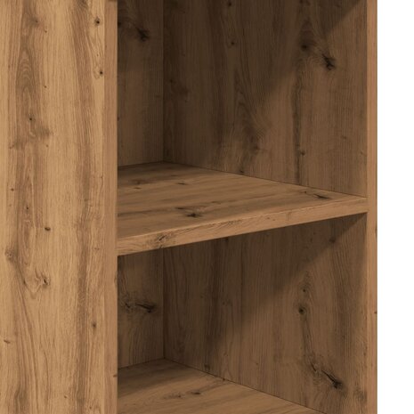 Hoge kast 36x35,5x103,5 cm bewerkt hout artisanaal eikenkleurig 8