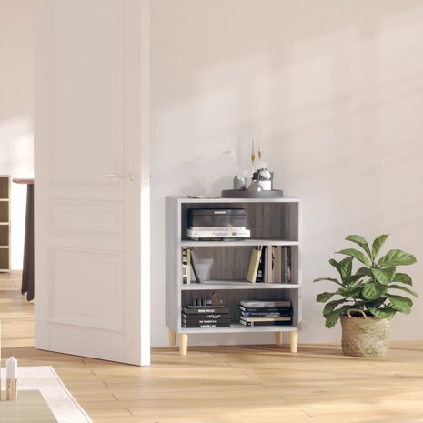 Dressoir 57x35x70 cm bewerkt hout grijs sonoma eikenkleurig 1