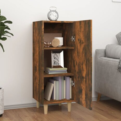 Dressoir 34,5x34x90 cm bewerkt hout gerookt eikenkleurig 3
