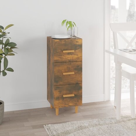 Dressoir 34,5x34x90 cm bewerkt hout gerookt eiken 1