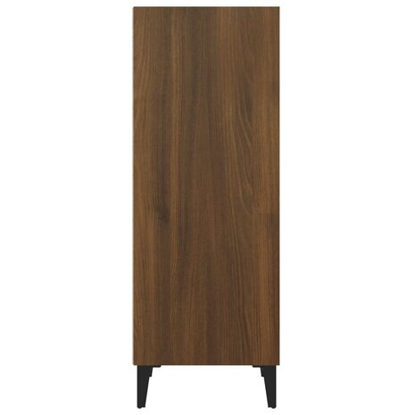 Dressoir 34,5x32,5x90 cm bewerkt hout bruin eikenkleur 6