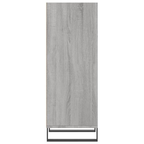 Dressoir 34,5x32,5x90 cm bewerkt hout grijs sonoma eikenkleurig 4