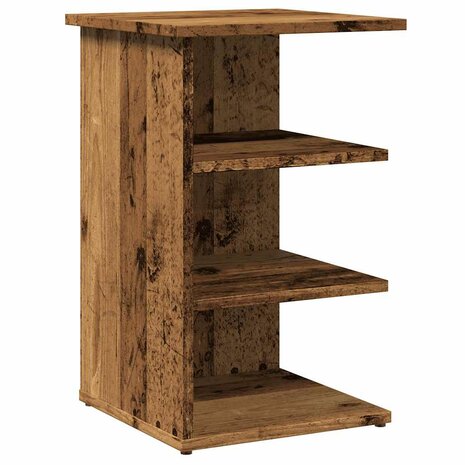 Dressoir 35x35x55 cm bewerkt hout oud houtkleurig 2