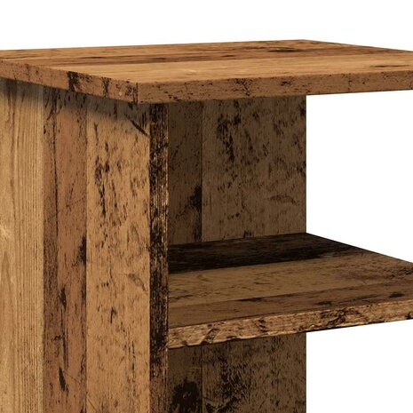 Dressoir 35x35x55 cm bewerkt hout oud houtkleurig 7
