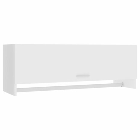 Kledingkast 100x32,5x35 cm bewerkt hout wit 2