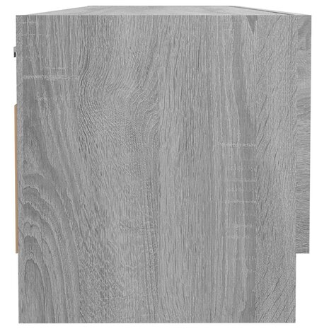 Kledingkast 100x32,5x35 cm bewerkt hout grijs sonoma eikenkleur 4