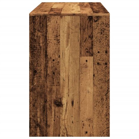 Bureau 101x50x76,5 cm bewerkt hout oud houtkleurig 6