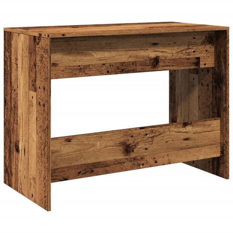 Bureau 101x50x76,5 cm bewerkt hout oud houtkleurig 7