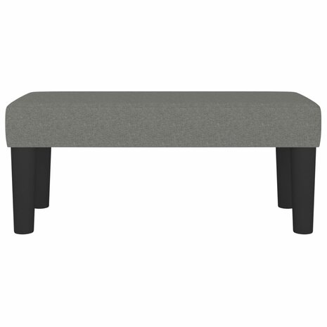 Bankje 70x30x30 cm stof donkergrijs 3