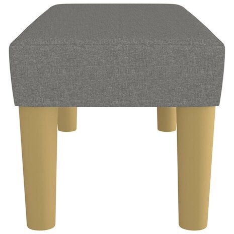 Bankje 70x30x30 cm stof donkergrijs 4