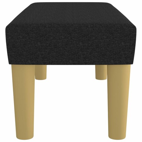 Bankje 70x30x30 cm stof zwart 4