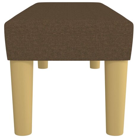 Bankje 100x30x30 cm stof donkerbruin 4