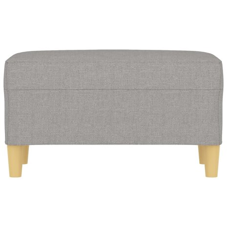 Bankje 70x35x41 cm stof lichtgrijs 3