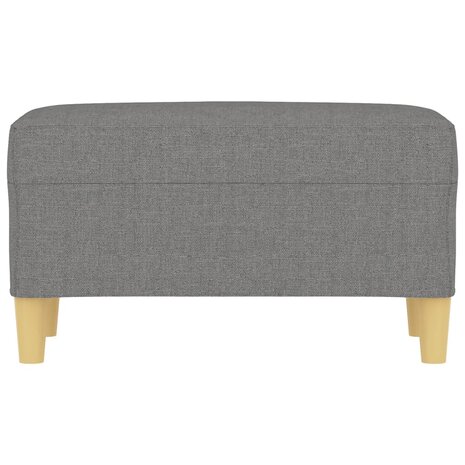 Bankje 70x35x41 cm stof donkergrijs 3