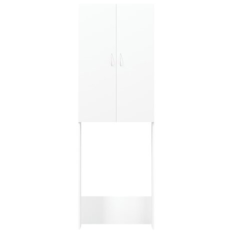Wasmachinekast 64x25,5x190 cm wit 3
