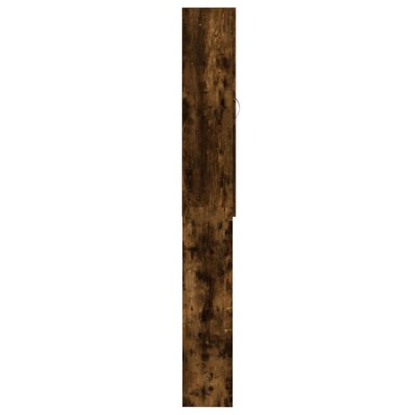 Wasmachinekast 64x25,5x190 cm gerookt eikenkleurig 8