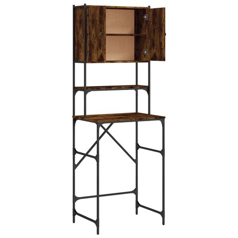 Wasmachinekast 68x48,5x194 cm gerookt eikenkleurig 7