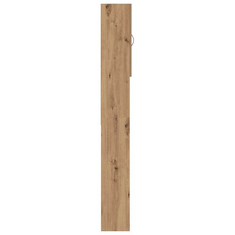 Wasmachinekast 64x25,5x190 cm artisanaal eikenkleur 8