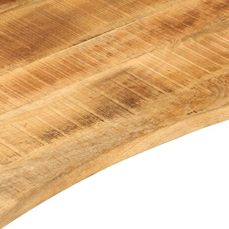 Bureaublad met ronding 110x50x2,5 cm massief ruw mangohout 7