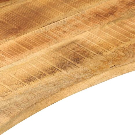 Bureaublad met ronding 110x60x2,5 cm massief ruw mangohout 7