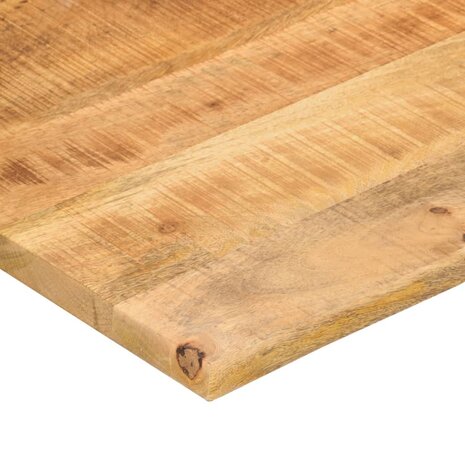 Bureaublad met ronding 120x60x2,5 cm massief ruw mangohout 6