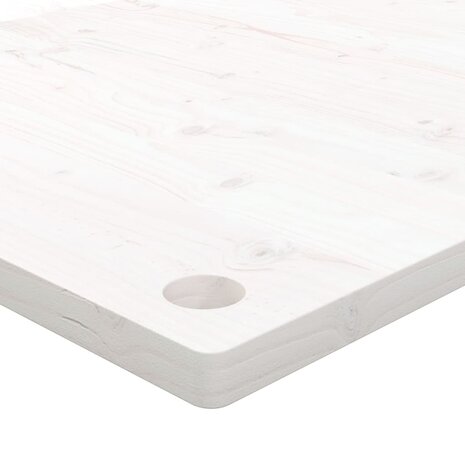 Bureaublad 100x60x2,5 cm massief grenenhout wit 5