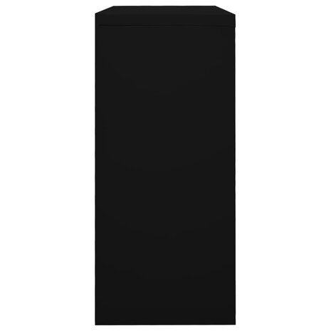 Roldeurkast 90x40x90 cm staal zwart 3