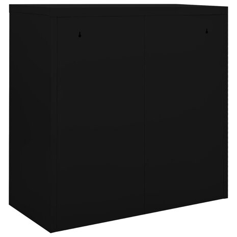 Roldeurkast 90x40x90 cm staal zwart 4