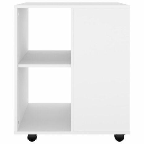Rolkast 60x53x72 cm bewerkt hout wit 4
