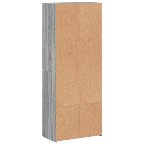 Archiefkast 60x32x153 cm bewerkt hout grijs sonoma eikenkleurig 6