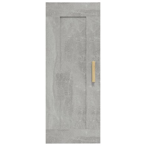 Wandkast 35x34x90 cm bewerkt hout betongrijs 5