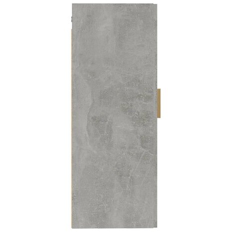Wandkast 35x34x90 cm bewerkt hout betongrijs 7