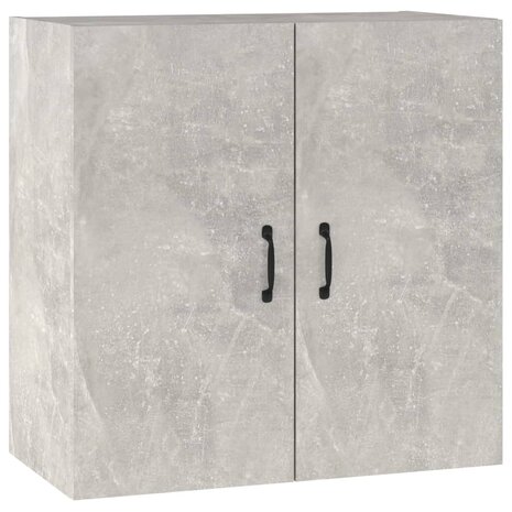 Wandkast 60x31x60 cm bewerkt hout betongrijs 2