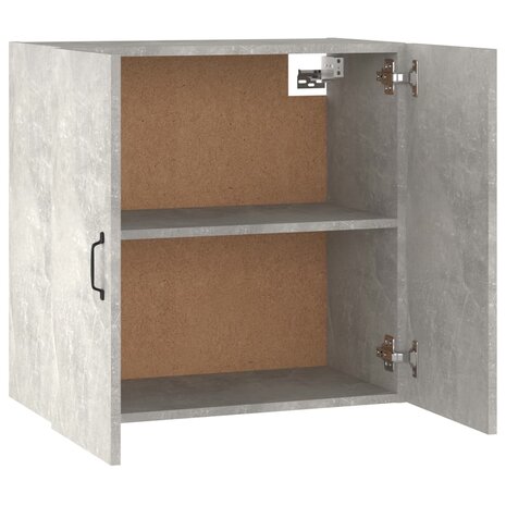 Wandkast 60x31x60 cm bewerkt hout betongrijs 8
